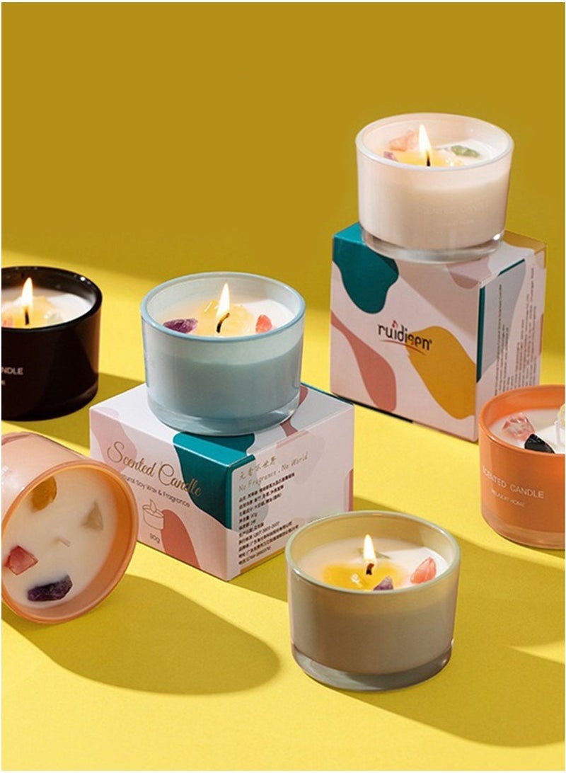 Bukela Scented Candle, Long Lasting Soy Wax Aromatherapy Fragrance Candle for Home Office Spa Room Decor 90g Black - Image 5