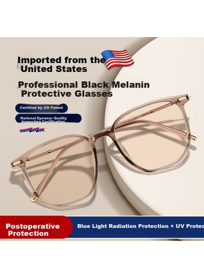 Morakot Molake American Imported Professional Anti-blue Light Black Lens, Anti-radiation, Uv Protection, Computer And Phone Anti-glare Gl, Can Be Fitted With Prescription Lenses - Image 1