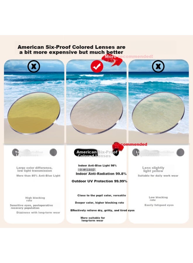 Morakot Molake American Imported Professional Anti-blue Light Black Lens, Anti-radiation, Uv Protection, Computer And Phone Anti-glare Gl, Can Be Fitted With Prescription Lenses - Image 5