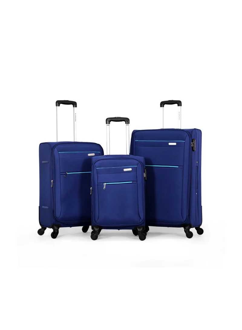 GIORDANO Giordano Softside Luggage Trolley Bag 3 Pieces set
