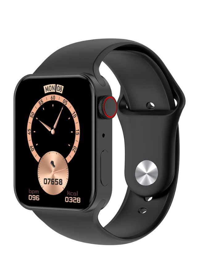 Modio MW07 Fashion Smart Watch With Full Display, Smart Split Screen & Long Battery Life, Support Calling, Full Screen, Heart Rate, Step Count, Sleep Alert (Black) - Image 1