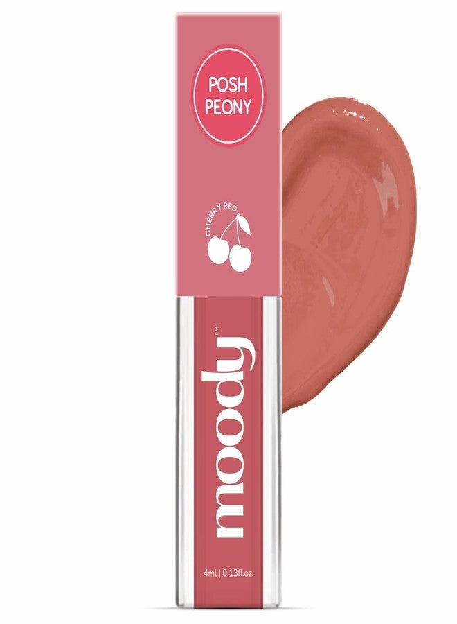  مودي أحمر شفاه سائل مطفي من مودي دريب - لون الفاوانيا الفاخرة، مع زيت بذور الجوجوبا وفيتامين هـ | ألوان شفاه نابضة بالحياة تدوم حتى 12 ساعة، مقاومة للانتقال | خالٍ من البارابين، 4 مل - Image 1