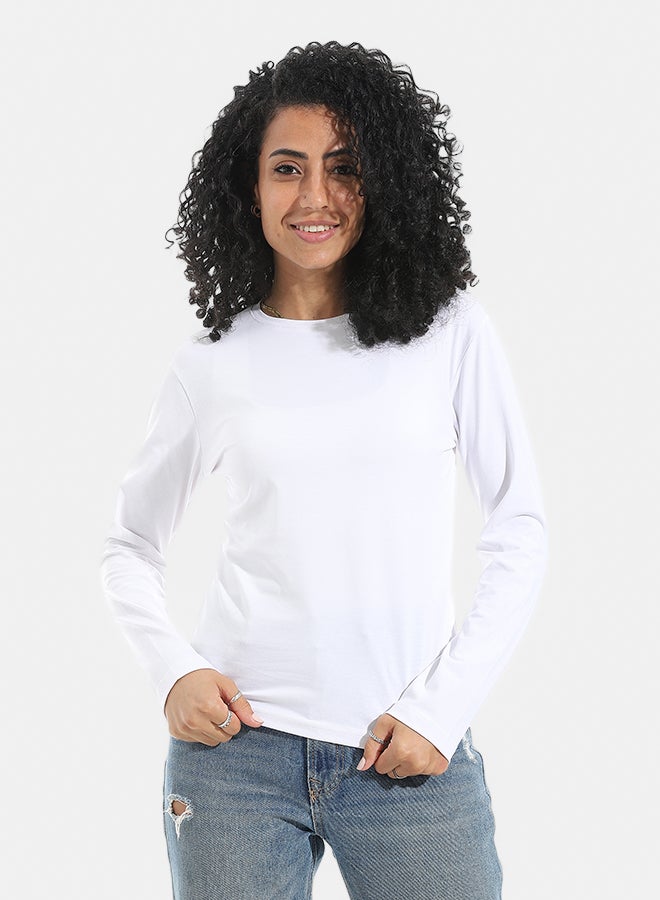 Xtcy Bodysuit single lycra sleeve neck women  white 2xl b28- white-2xl - Image 1