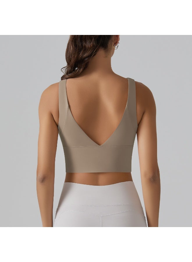 Yoga Bra Underwear Women Summer Shockproof Bra Beautiful Back Sports Running External Wear Training Fitness Yoga Tank Top Bra - Image 4