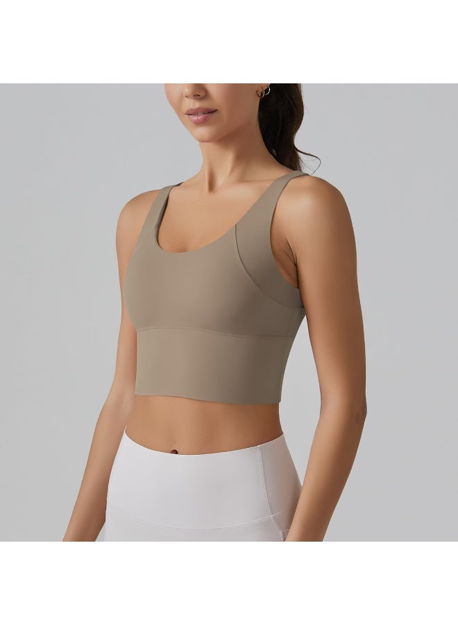 Yoga Bra Underwear Women Summer Shockproof Bra Beautiful Back Sports Running External Wear Training Fitness Yoga Tank Top Bra - Image 3