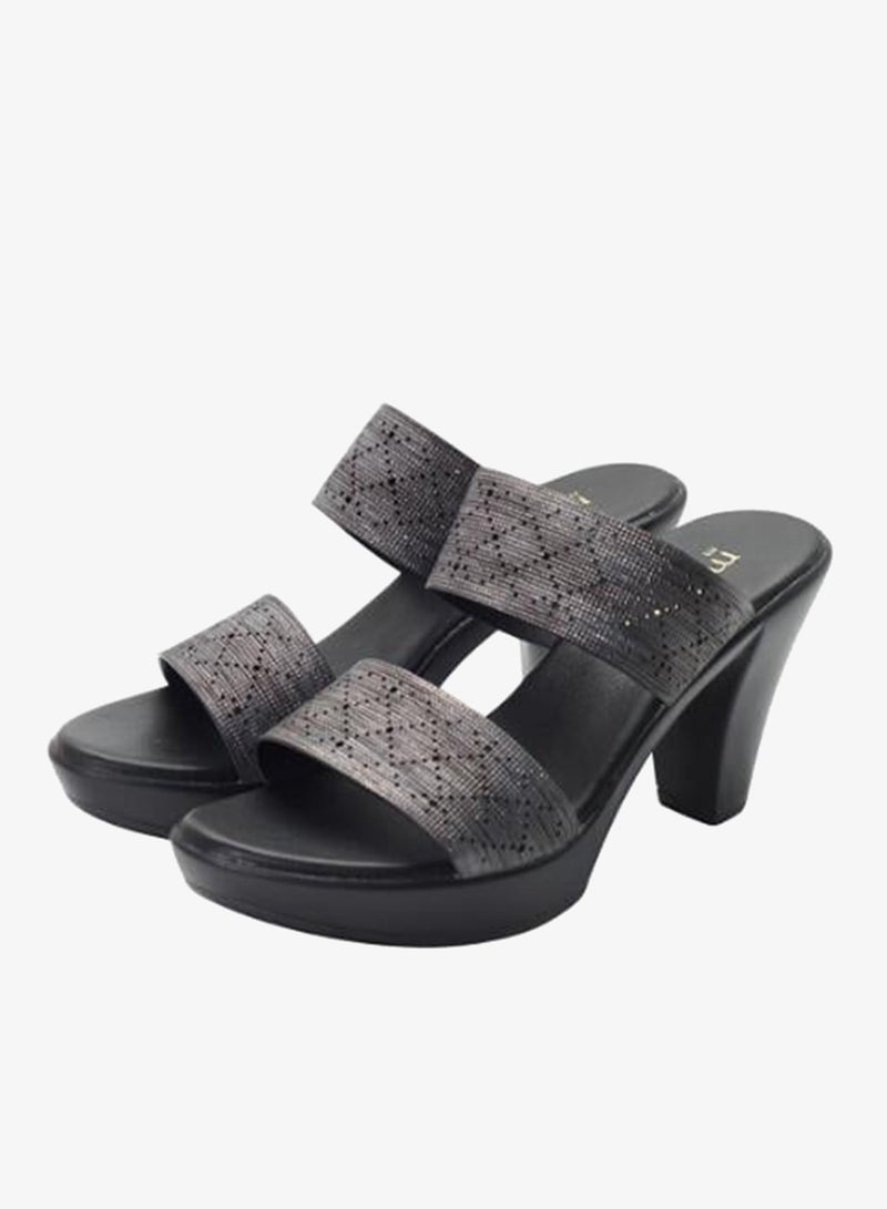 ميشيل مورجان 092-3059 Michelle Morgan Ladies High Heel Sandals 514RC513 Pewter - Image 3