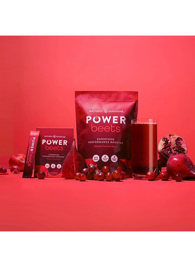 Nature's Sunshine Power Beets - Patented Nutrient Blend of Beet Root Powder and Nutrients to Promote Performance, Mental Clarity, & Vitality - Non-GMO, Soy & Gluten Free - 30 Servings to-Go Packs - Image 3