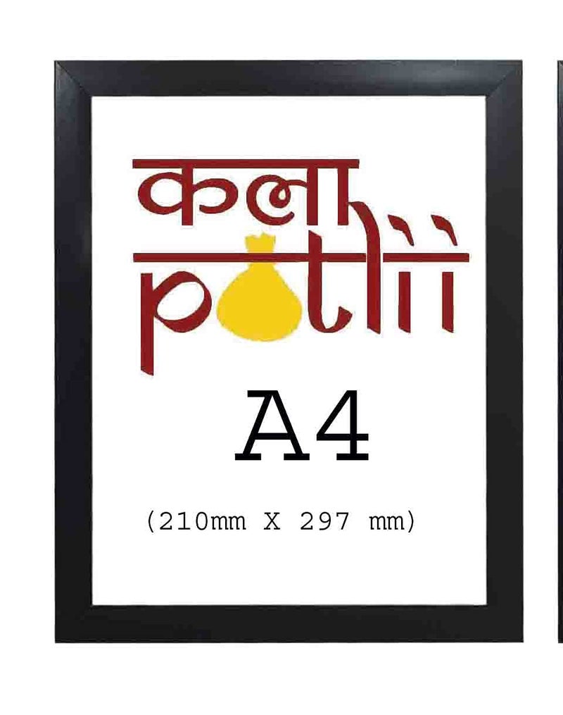 KALA POTLII A4 Size Photo Frame For Wall Decore Black Picture Frame for Home and Office Decoration Pack of 1 - Image 1