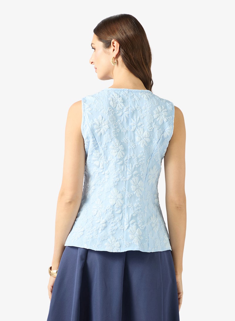 ELLA Textured Vest Top - Image 2