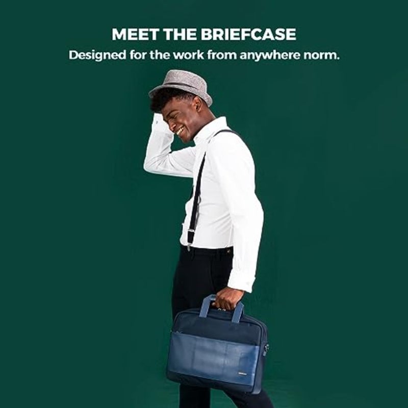 MOKOBARA The Briefcase With Adjustable Shoulder Strap Vegan Leather, Water Resistant, Fits upto 15.6" Laptops Unisex - Image 2