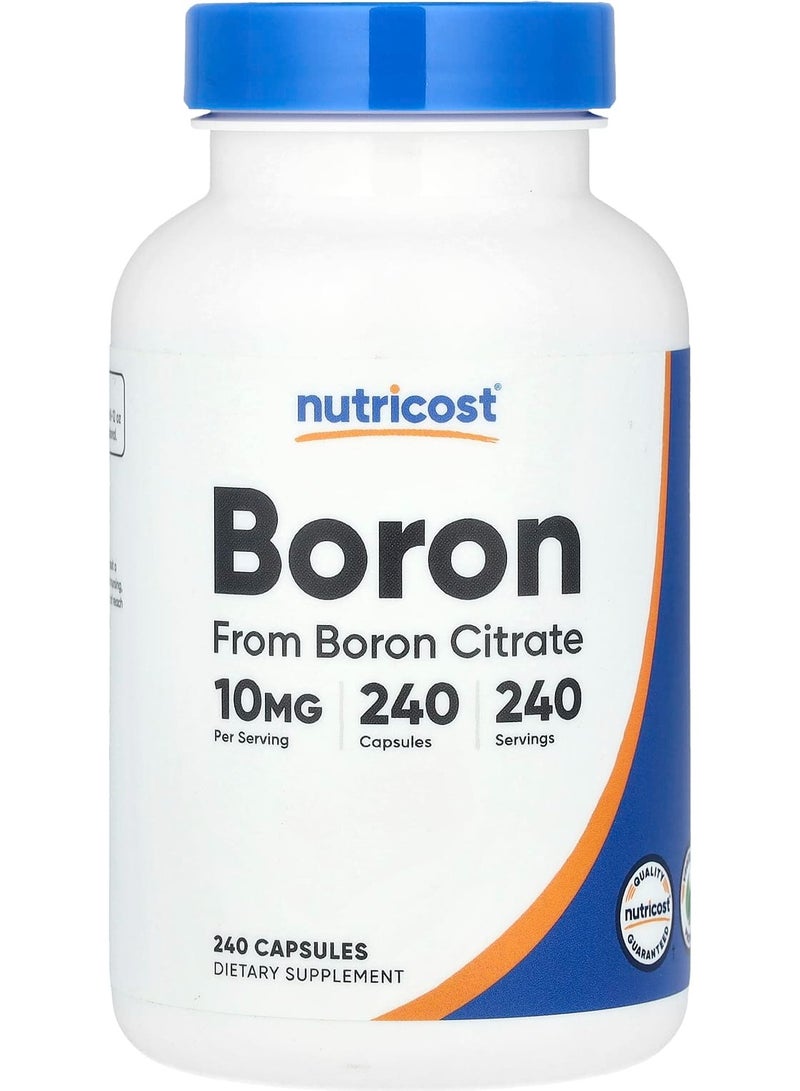 Nutricost Boron, 10 mg , 240 Capsules