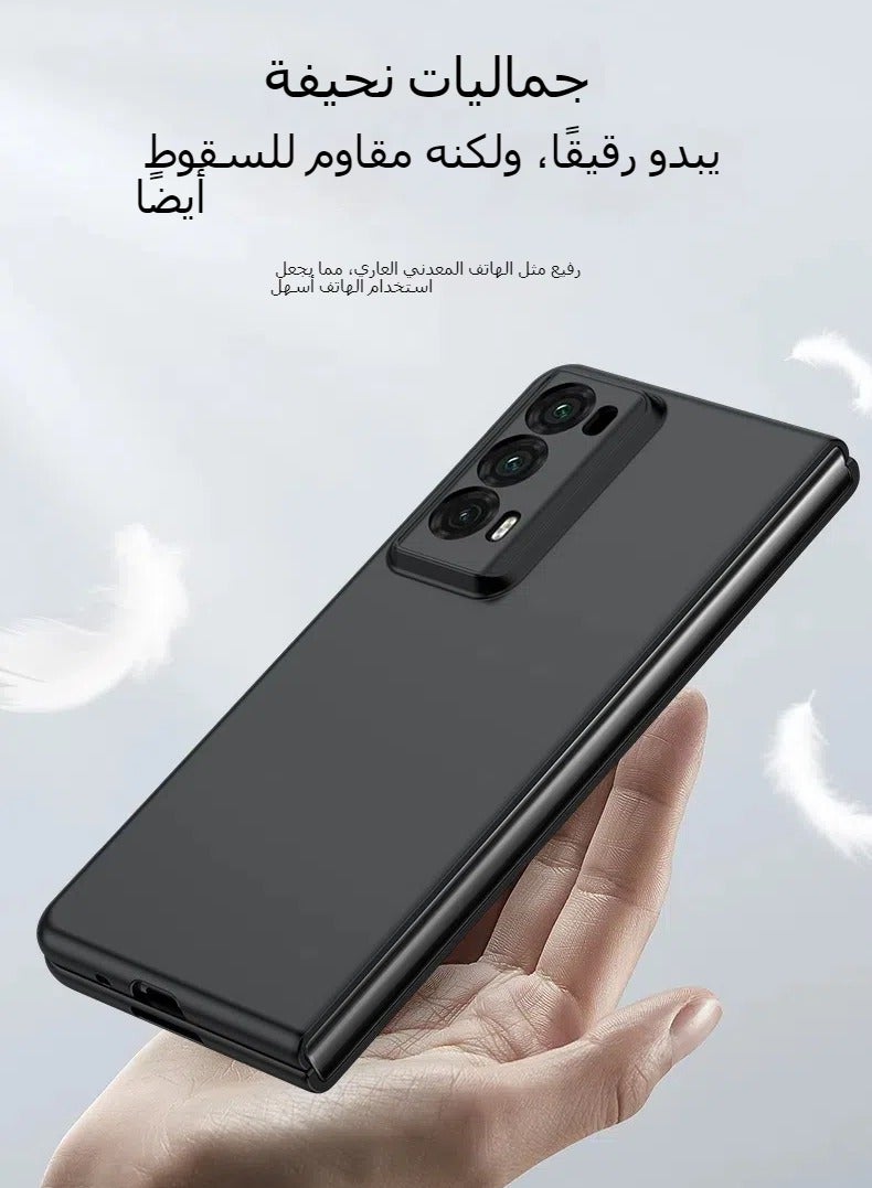 Matte hard compatible Honor Magic V2 shell Rubber folding plastic 360-degree protective case - Image 2