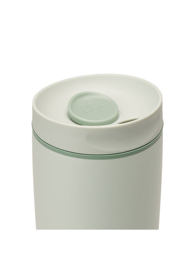 SmoothSip Slider Insulated Stainless Steel Coffee Tumbler, Reusable Iced Coffee Cup, Hot Coffee Travel Mug, BPA Free 20 oz - view 2