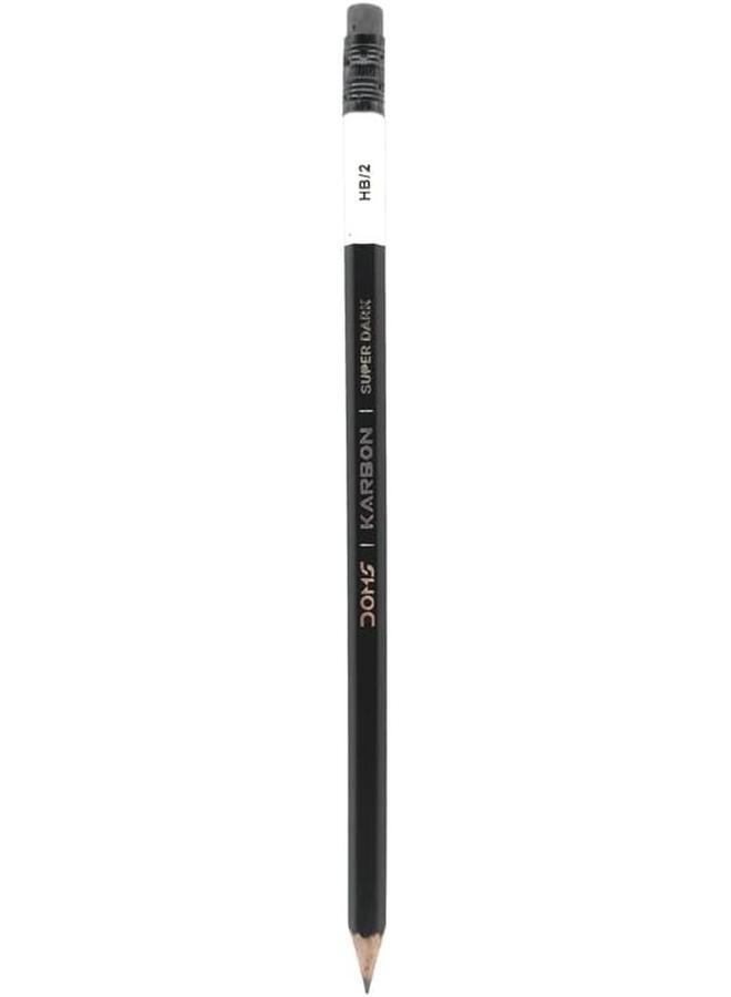 DOMS Karbon Rt Super Dark Graphite Pencil 12 Pieces - Image 2