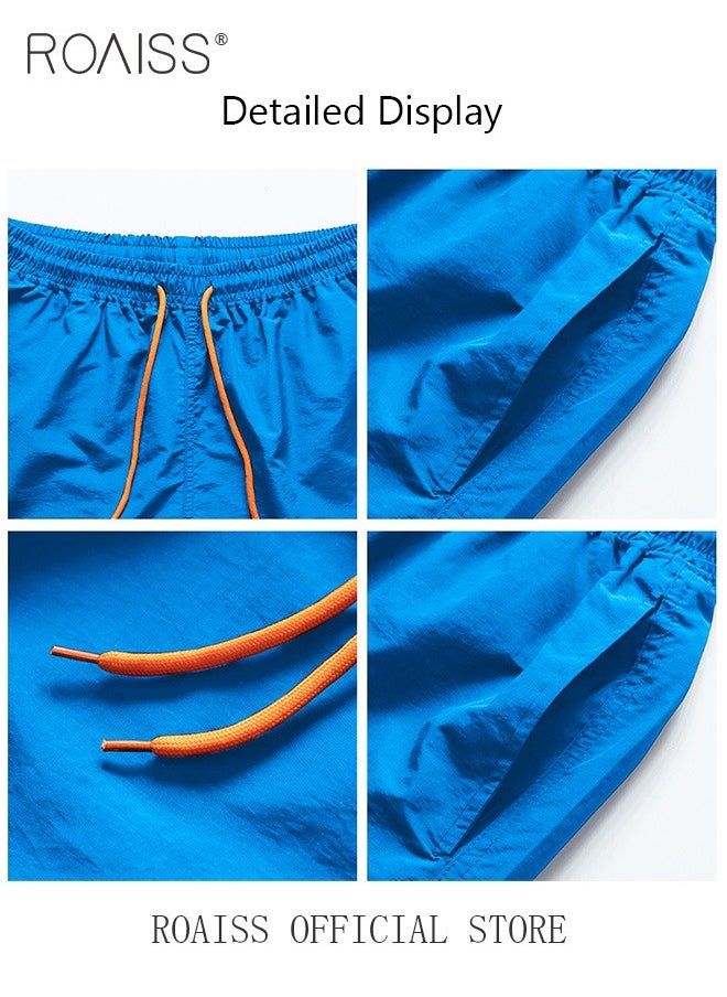 roaiss Men's Swimming Trunks Beachwear Quick Dry Beach Pants Gym Wear Fitness Workout Short Sports Running Boxer Swim Shorts Swimsuit Summer  - Image 3