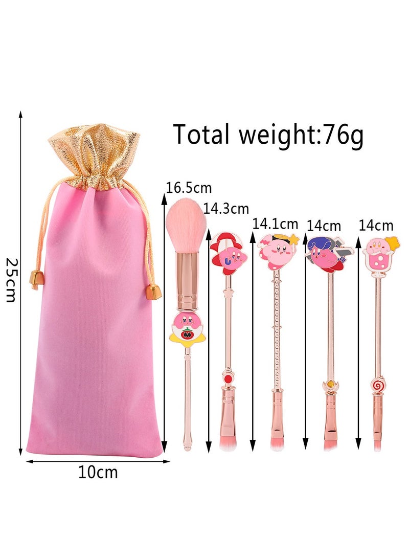 general Kirby-themed makeup brushes are cute in design easy to pack and help create a good complexion effortlessly - Image 2