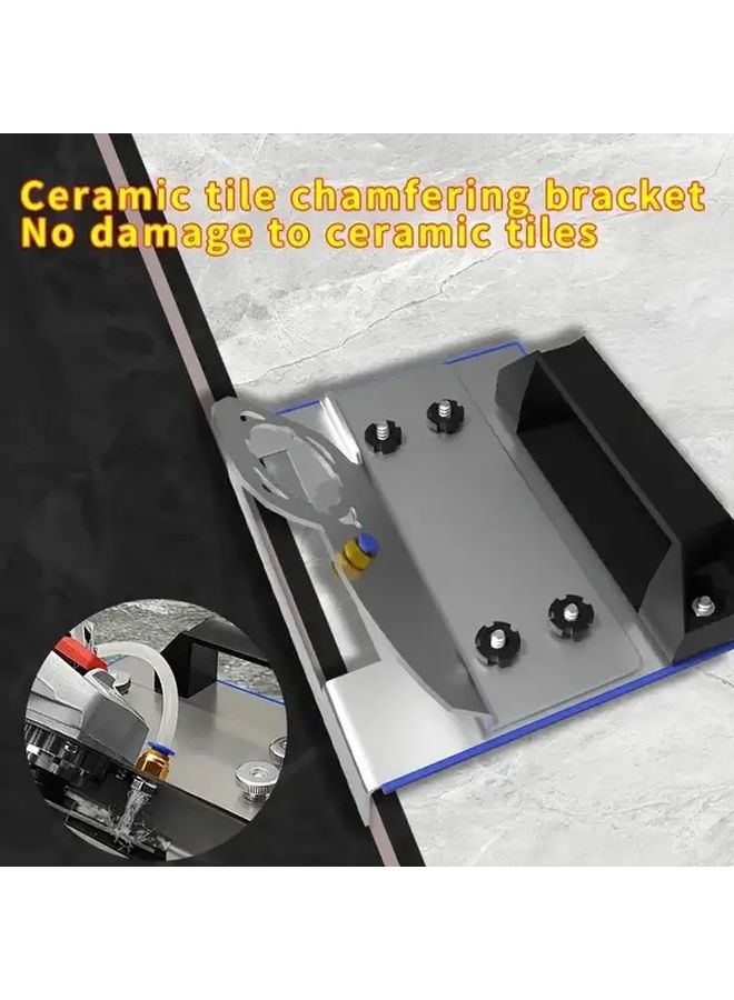Portable Manual Ceramic Tile Wood Chamfering Tool Stainless Steel Adjustable 45 Degree Angle Guide Rail - Image 3