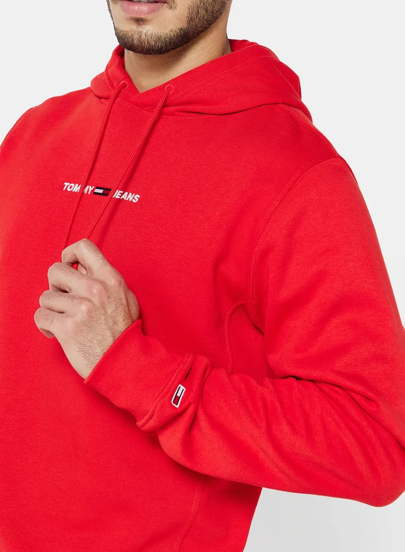 TOMMY JEANS Linear Logo Hoodie