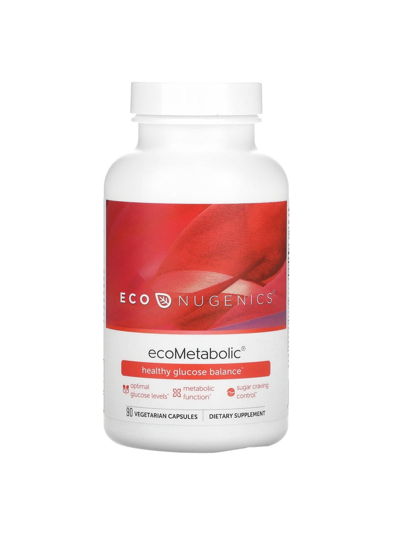 ecoMetabolic, Healthy Glucose Balance, 90 Vegetarian Capsules