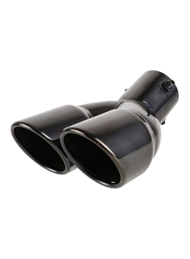 Universal Car Styling Stainless Steel Elbow Exhaust Tail Muffler Tip Pipe, Inside Diameter: 7.2cm (Grey)