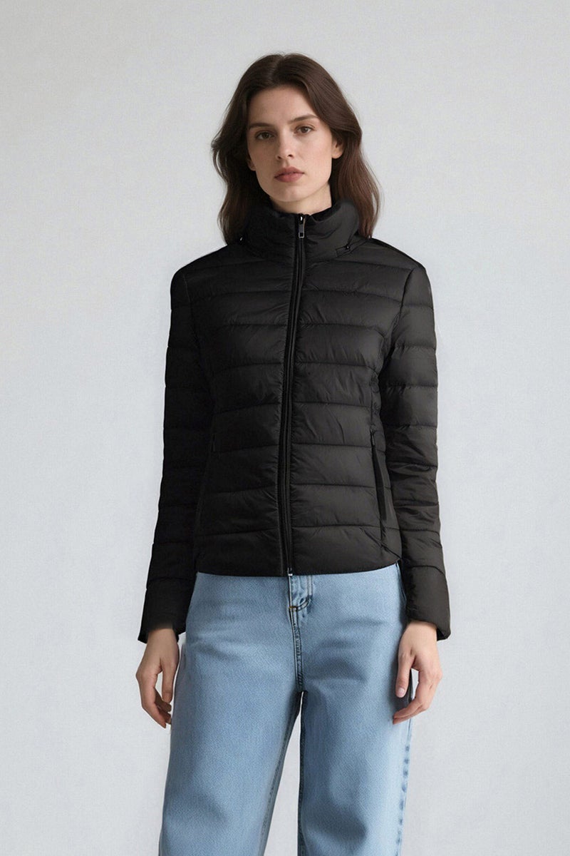 DeFacto Black Woman Waterproof Regular Fit Puffer Jacket Casual - Image 1