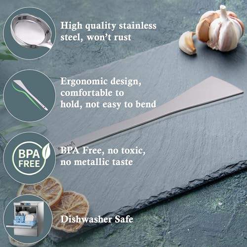 Parage 1 Pieces Stainless Steel Dosa Turner/Palta Heavy Gauge (1.8 MM) Plain Turner/Spatula/Cooking Turner Specially for Dosa/Chilla/Omlette (Size-31.5cm, Silver) - Image 4