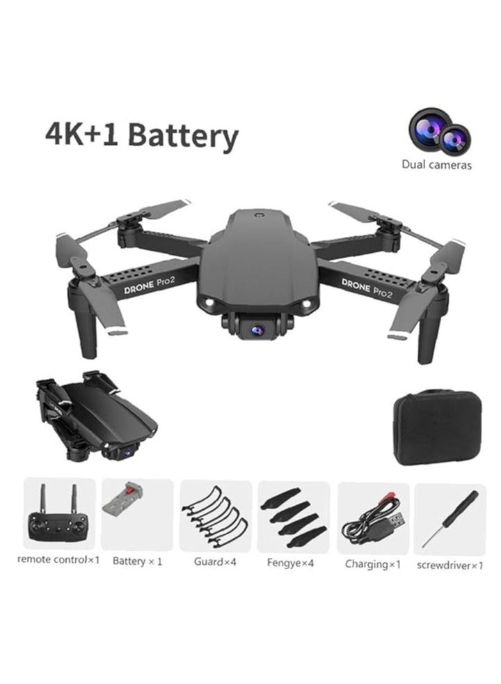 Mini Drone E99 Foldable RC Quadcopter with 4K Dual HD FPV Camera | Compact WiFi Drone with Live Video, Altitude Hold, Headless Mode, One-Key Start, 360° Flip – Easy-to-Fly Drone for Beginners, Kids & Adults – Lightweight & Portable Travel Drone  - Image 3