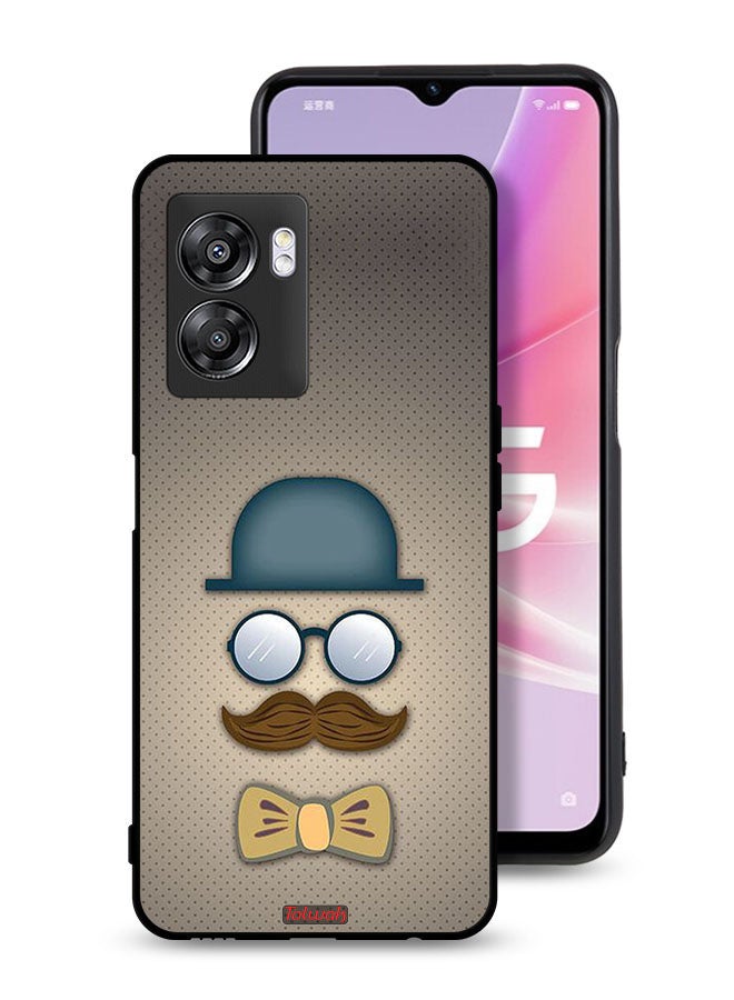 Tolwak Oppo A57 5G Protective Case Cover ManS Head Art - Image 1