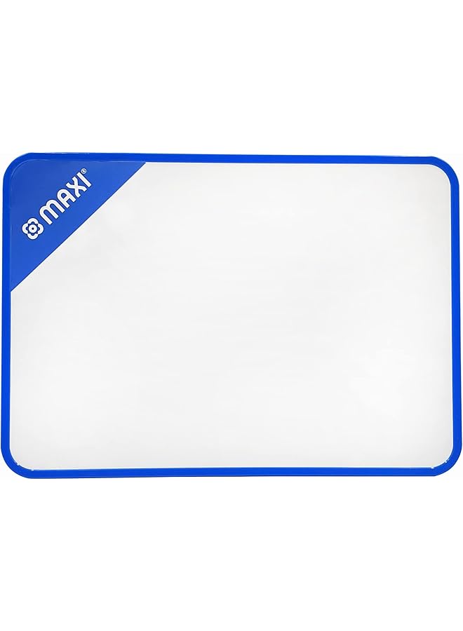 ماكسي سبورة بيضاء مغناطيسية مزدوجة الجوانب A3 30X40 سم مع إطار نحيف سبورة بيضاء للمسح الجاف للمدرسة والمكتب والتعلم عن بعد - Image 1