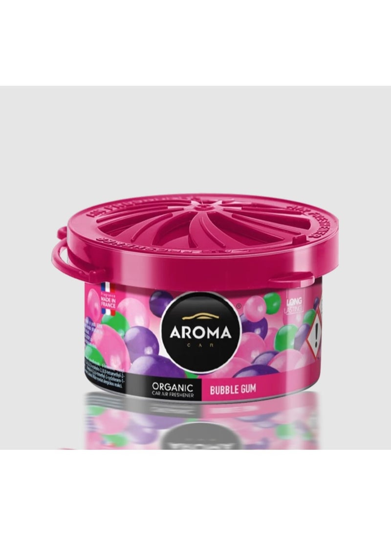 Aroma Aroma France Organic Can Bubble Gum Long Lasting Air Freshener For Car, Home, And Office (Made In Poland)…  - Image 1