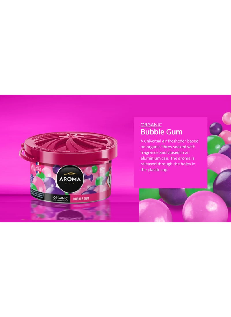 Aroma Aroma France Organic Can Bubble Gum Long Lasting Air Freshener For Car, Home, And Office (Made In Poland)…  - Image 2