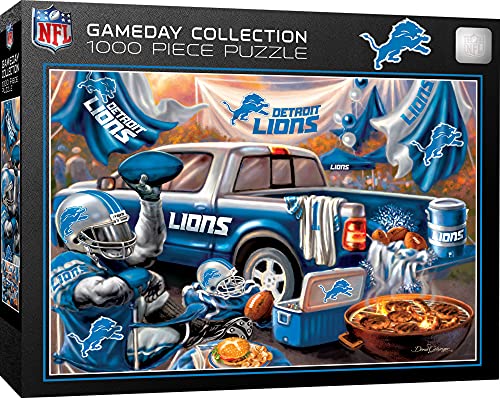 Masterpieces 1000 Piece Jigsaw Puzzle for Adults NFL Detroit Lions Gameday 1925x2675 - Image 1