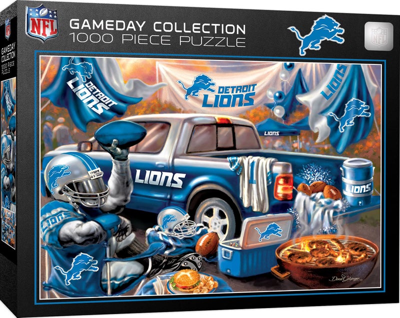 Masterpieces 1000 Piece Jigsaw Puzzle for Adults NFL Detroit Lions Gameday 1925x2675 - Image 2