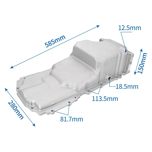Tektall LT GEN V Swap Retrofit Oil Pan Kit Low Profile Oil Pan & Pickup Tube Kit for 67-92 Camaro/Firebird 64-72 A-Body 78-87 G-Body for G.M GEN V LT1 LT4 L83 L86 5.3 6.2 - Image 2