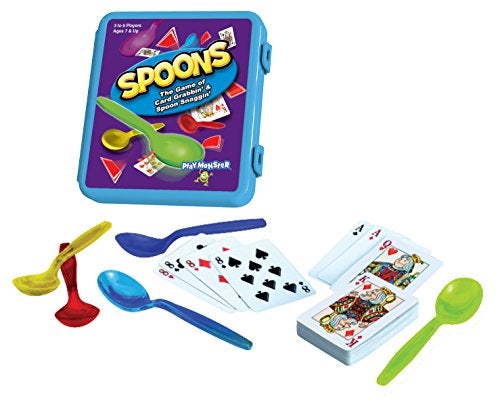 PlayMonster Spoons - Classic Game Comes with Spoons Included and Case for Easy Carrying! - 3-6 Players - for Ages 7+ - Image 2