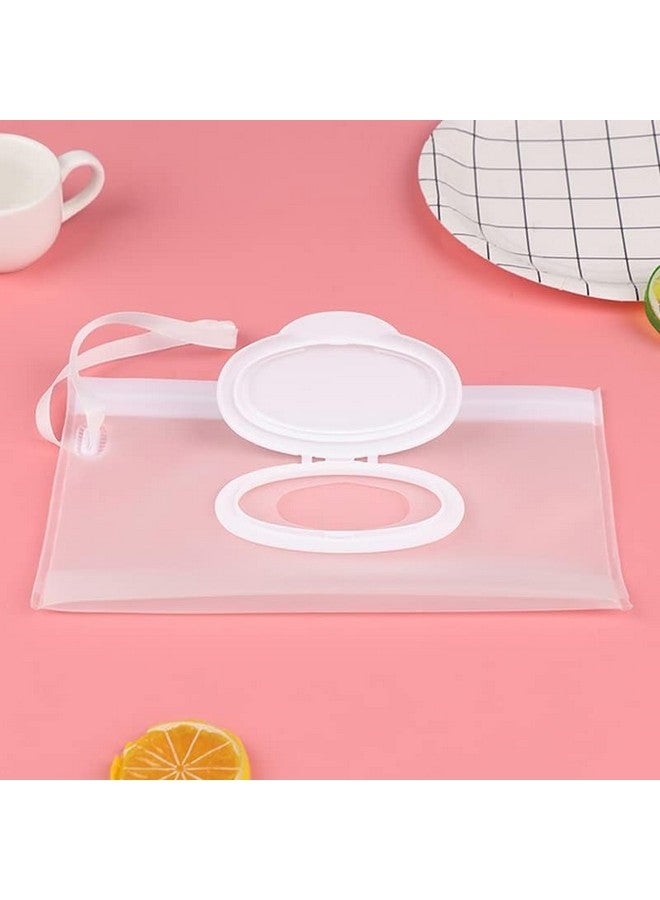DPWOUM Baby Wipe Case Travel Holder Keeps Wipes Moist Set of Wet Wipes Holders Cases Portable Travel On The Go Refillable Dispenser Container Waterproof Wipe Container with Sealed Zipper - Image 1