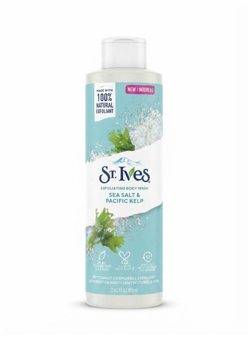 St. lves Exfoliating Body Wash Sea Salt & Pacific Kelp 650 ml - Image 1