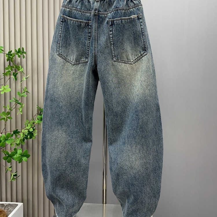 Unisex Classic Denim Jeans Loose Fit Daily Outdoor Wear - Image 4