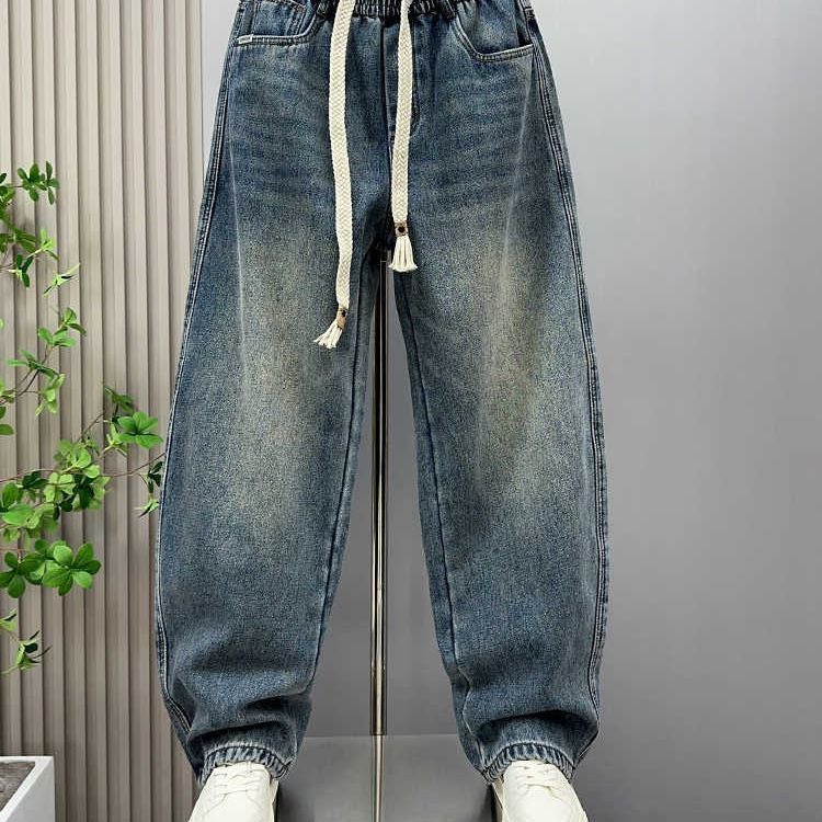 Unisex Classic Denim Jeans Loose Fit Daily Outdoor Wear - Image 3