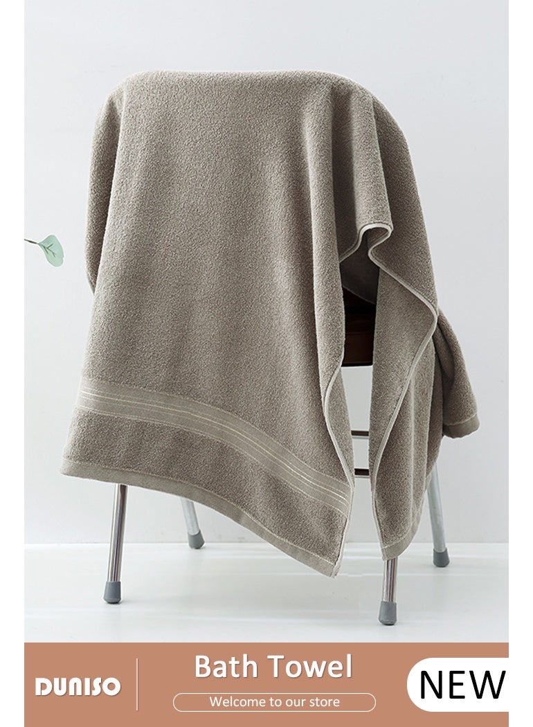 DUNISO منشفة استحمام ميكروفايبر، منشفة جسم ناعمة ماصة، منشفة سريعة الجفاف متعددة الاستخدامات، منشفة خفيفة الوزن للشاطئ وحمام السباحة، تستخدم في السبا، اليوغا، اللياقة البدنية، الحمام 70×140 سم - Image 1