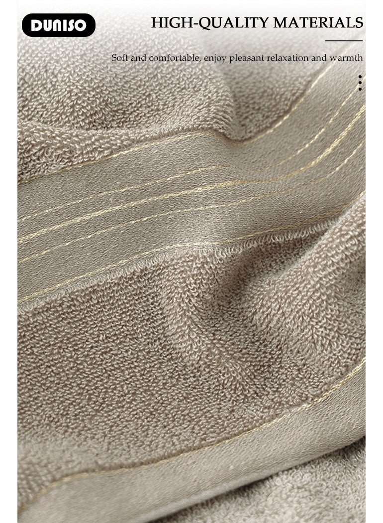 DUNISO منشفة استحمام ميكروفايبر، منشفة جسم ناعمة ماصة، منشفة سريعة الجفاف متعددة الاستخدامات، منشفة خفيفة الوزن للشاطئ وحمام السباحة، تستخدم في السبا، اليوغا، اللياقة البدنية، الحمام 70×140 سم - Image 2