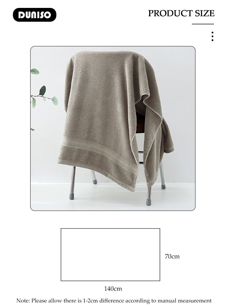 DUNISO منشفة استحمام ميكروفايبر، منشفة جسم ناعمة ماصة، منشفة سريعة الجفاف متعددة الاستخدامات، منشفة خفيفة الوزن للشاطئ وحمام السباحة، تستخدم في السبا، اليوغا، اللياقة البدنية، الحمام 70×140 سم - Image 5