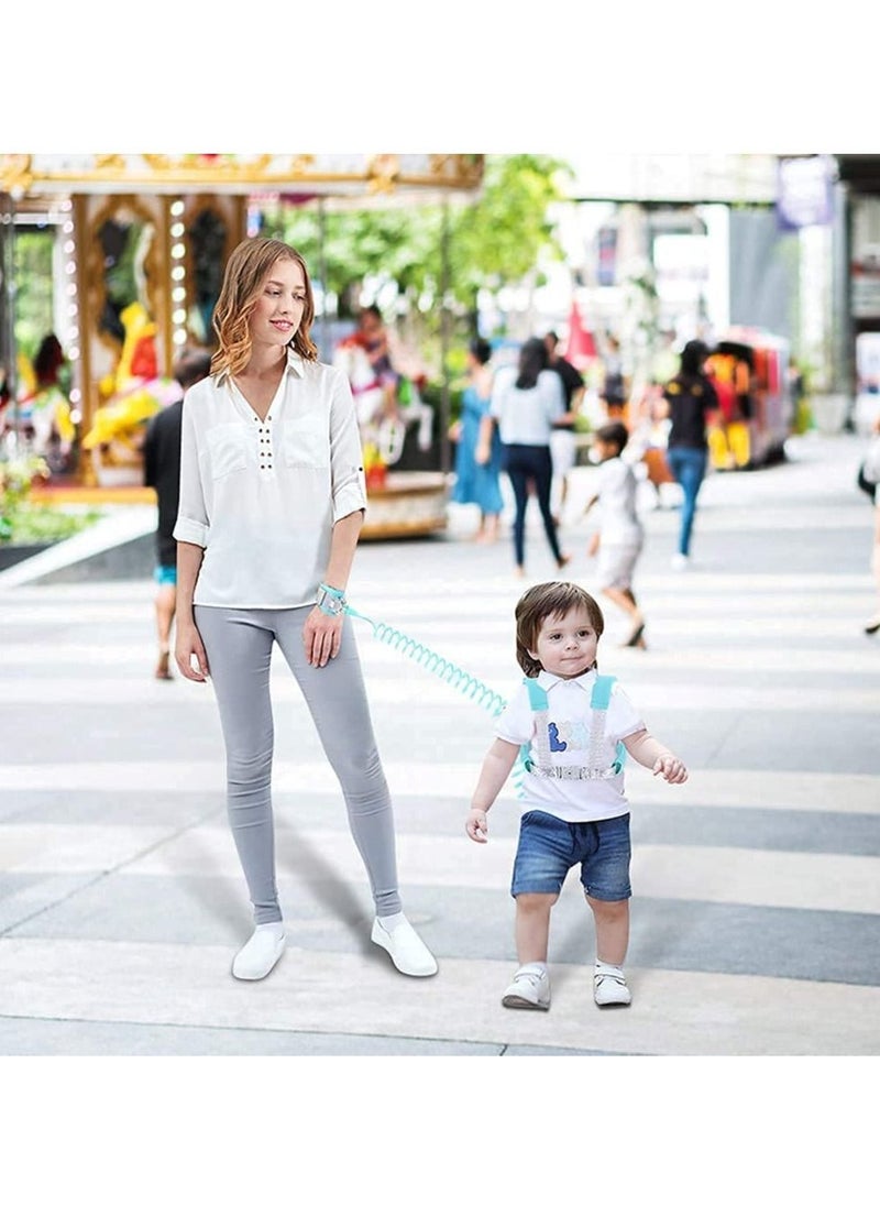 SYOSI - Anti Lost Toddler Leash with Backpack Harness Wrist Link for Child Safety Wristband Leash Keep Your Runner Close and Safe in Crowd Public Events Metal Connectors & Rotate 360 Degrees - Image 1
