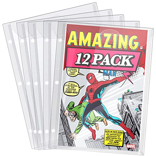 tutata Comic Book Bags, Binder Sleeves for Comic Books, 12 Pack Comics Protector Bags - Image 1