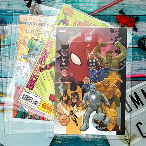 tutata Comic Book Bags, Binder Sleeves for Comic Books, 12 Pack Comics Protector Bags - Image 5