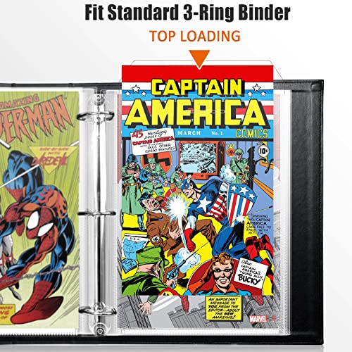 tutata Comic Book Bags, Binder Sleeves for Comic Books, 12 Pack Comics Protector Bags - Image 3