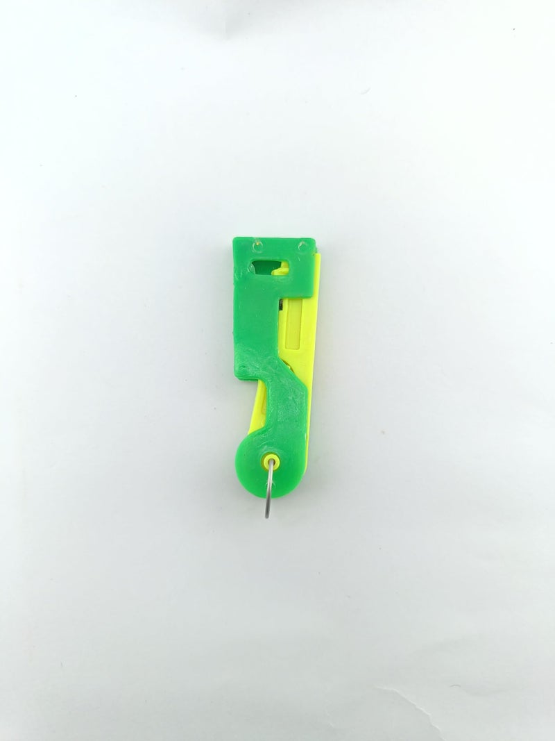 advancedestore (Pack of 2) Crafts Plastic Press and Needle Threader Device-Automatic Needle Threading Device(Multi Colour) - Image 2