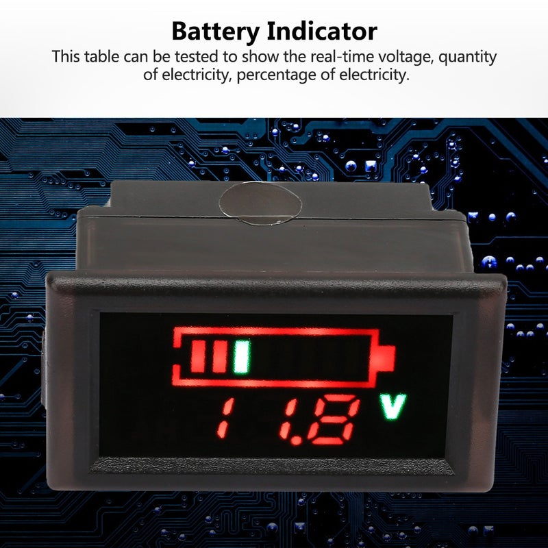 YB28VE W Water proof Electrical Car Digital Display Battery Indicator Voltmeter - Image 1