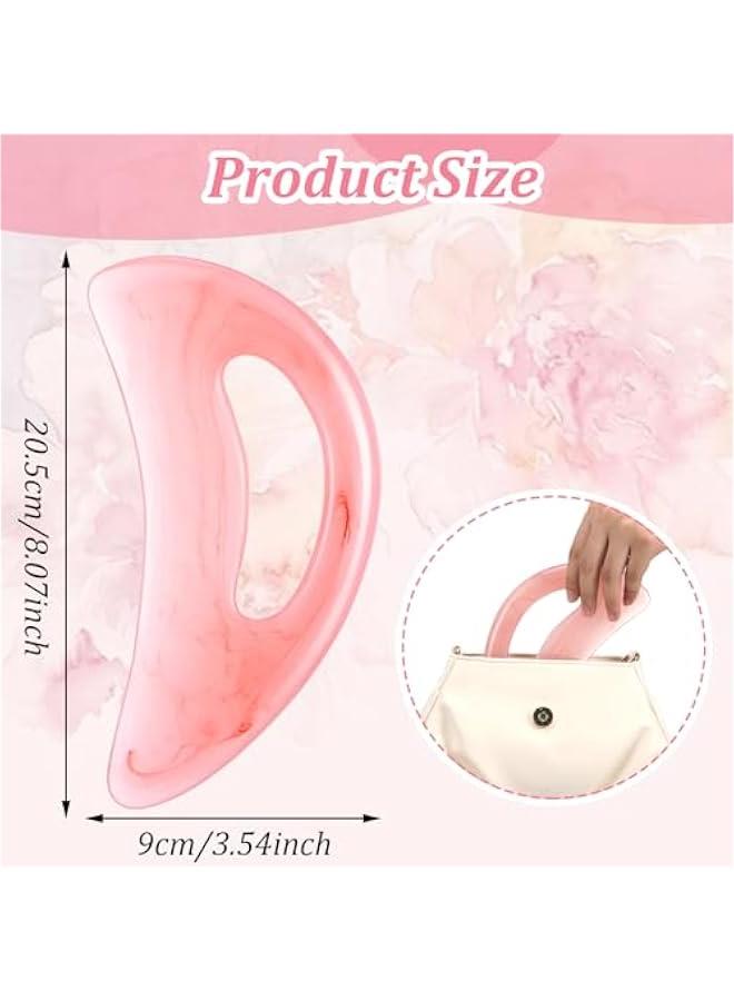 Generic Large Gua Sha Massage Tool with Handle, Resin Body Guasha Scraping Tool Lymphatic Drainage Massager Anti Cellulite Massage Tools for Sculpting Back Neck Face Leg Men Women  - Image 3