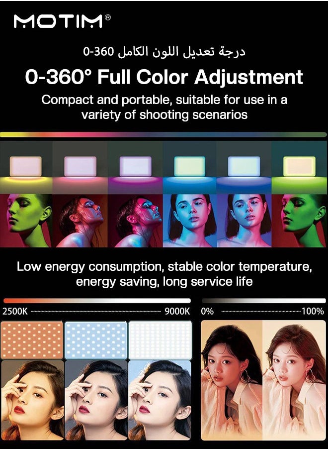 120 LED Selfie Light & Fill Light with Clip, Rechargeable Light Clip for Phone/Tablet/Camera, Adjustable 3 Color 10 Brightness Model, Selfie Light for Makeup, TikTok, Live Streaming & Video Conferencing